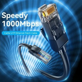 UTP категория 5 твърд мрежови кабел Vention IABBQ Черен 20 m