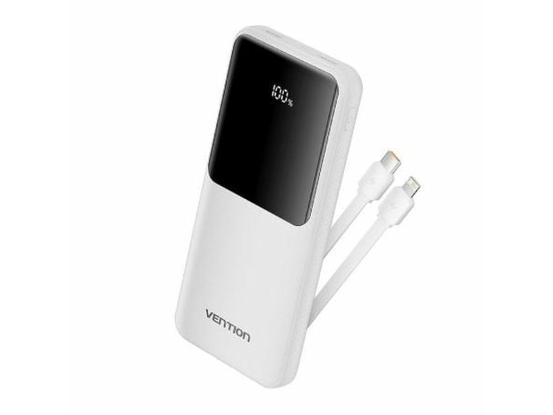 Powerbank Vention FHOW0 Бял 10000 mAh