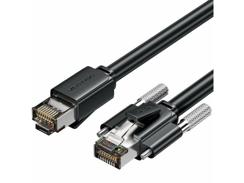 Кабел категория 6 FTP Vention IBUBF Черен 1 m