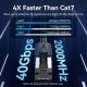 S/FTP категория 8 твърд мрежови кабел Vention IKPBG Cat.8 Черен 1,5 m