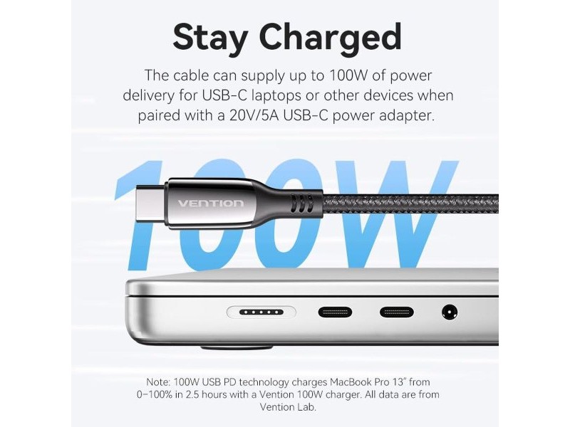 USB извод Vention TGVHB Сив