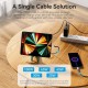 USB извод Vention TGVHB Сив