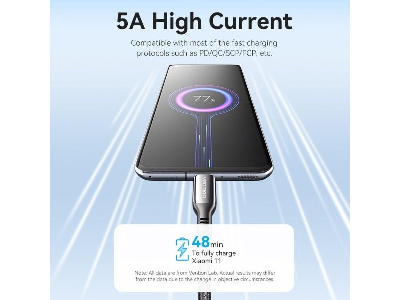 USB извод Vention TGVHB Сив