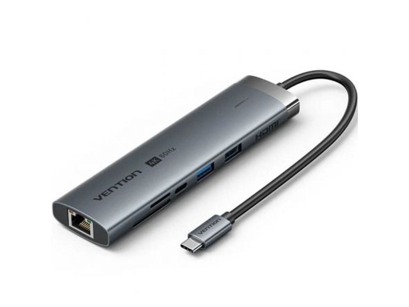 USB извод Vention TGVHB Сив