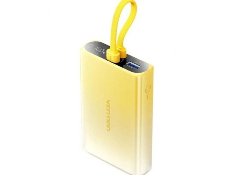 Powerbank Vention FHZY0 Жълт 10000 mAh