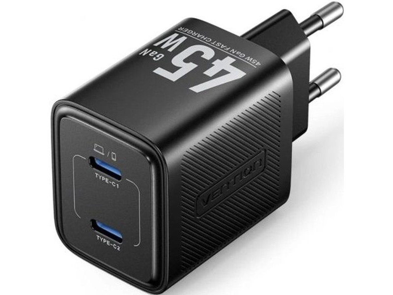 Зарядно за стена Vention FEFB0-EU 45 W