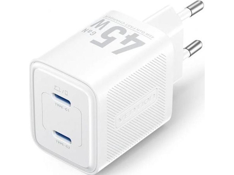 Зарядно за стена Vention FEFW0-EU 45 W