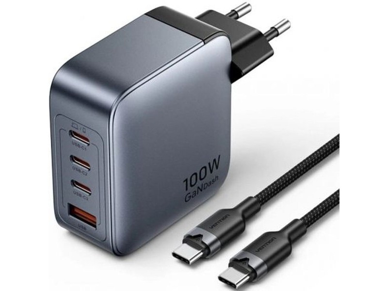 Зарядно за стена Vention TZ-FETH0-EU 100 W