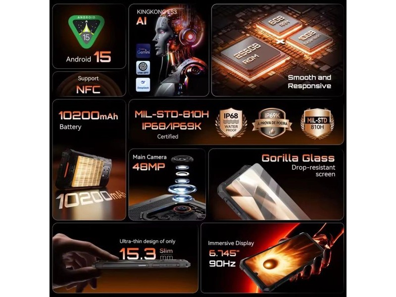 Смартфони Cubot CUBKKES3BLK 6 GB RAM 256 GB 6,75