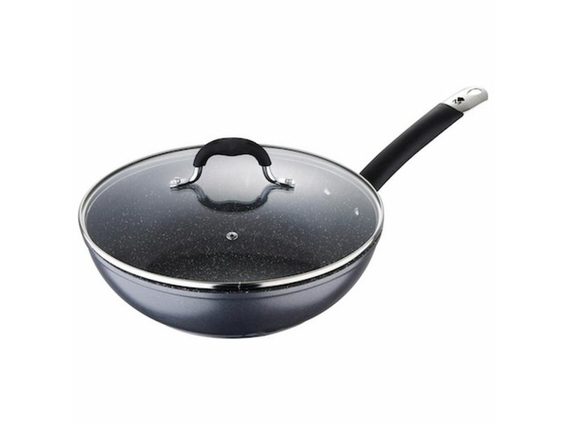 Уок Тиган Masterpro Сив Алуминий Закален алуминиум (Ø 28 cm)