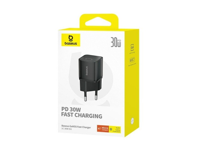 Зарядно за стена Baseus P10162504113-00 Черен 30 W