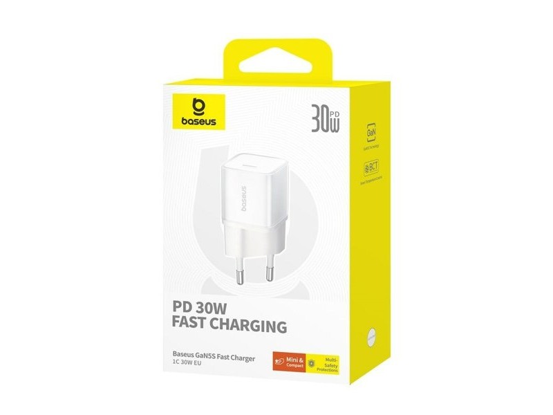 Зарядно за стена Baseus P10162504213-00 Бял 30 W