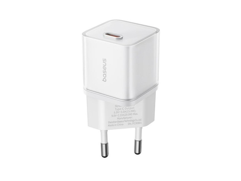 Зарядно за стена Baseus P10162503213-00 Бял 20 W