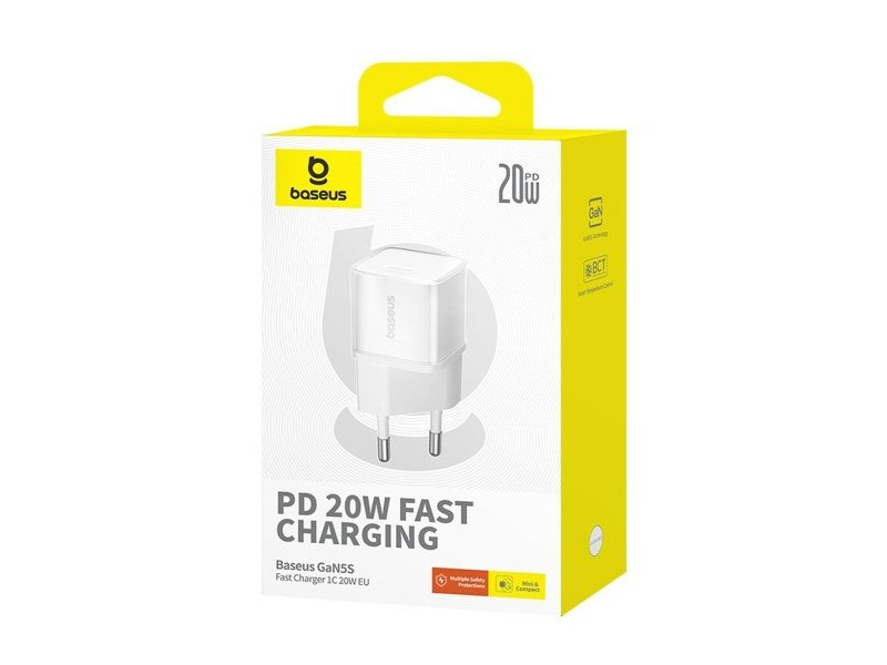 Зарядно за стена Baseus P10162503213-00 Бял 20 W