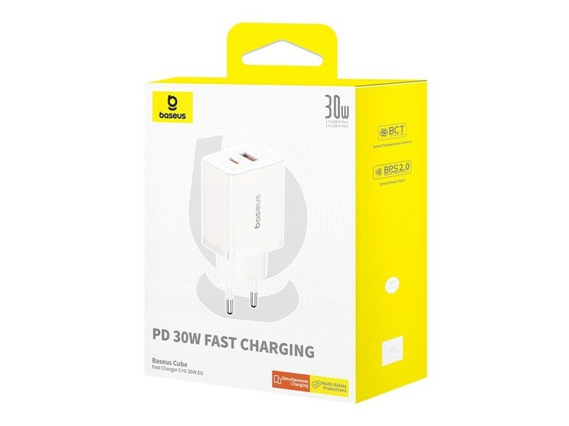 Зарядно за стена Baseus P10111404213-00 Бял 30 W
