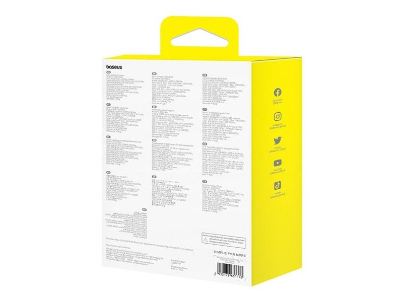 Зарядно за стена Baseus P10111404213-00 Бял 30 W