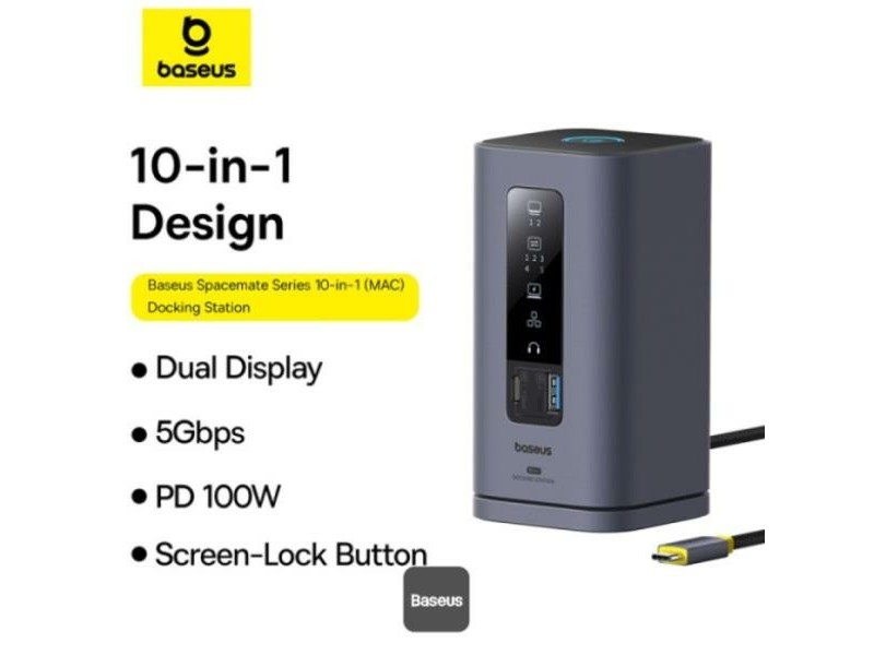 USB извод Baseus B00568102813-00 Сребрист