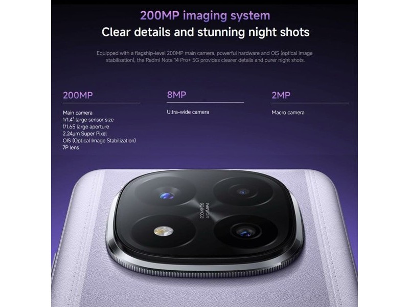 Смартфони Xiaomi REDMI NOTE 14 PRO 8 GB RAM 256 GB Син