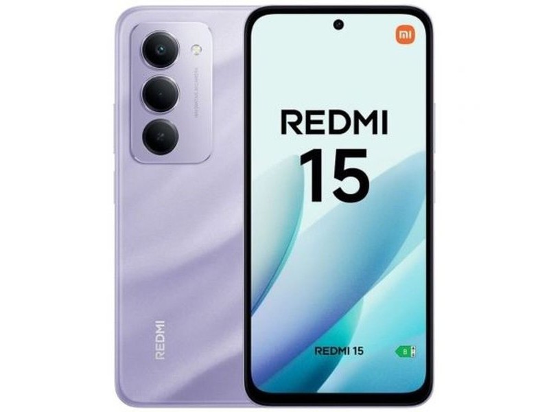 Смартфони Xiaomi Redmi 15 Octa Core 6 GB RAM 128 GB Лилав 6,9