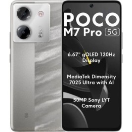 Смартфони Xiaomi POCO M7P 5G 12-512 SV Octa Core 12 GB RAM 512 GB Сребрист