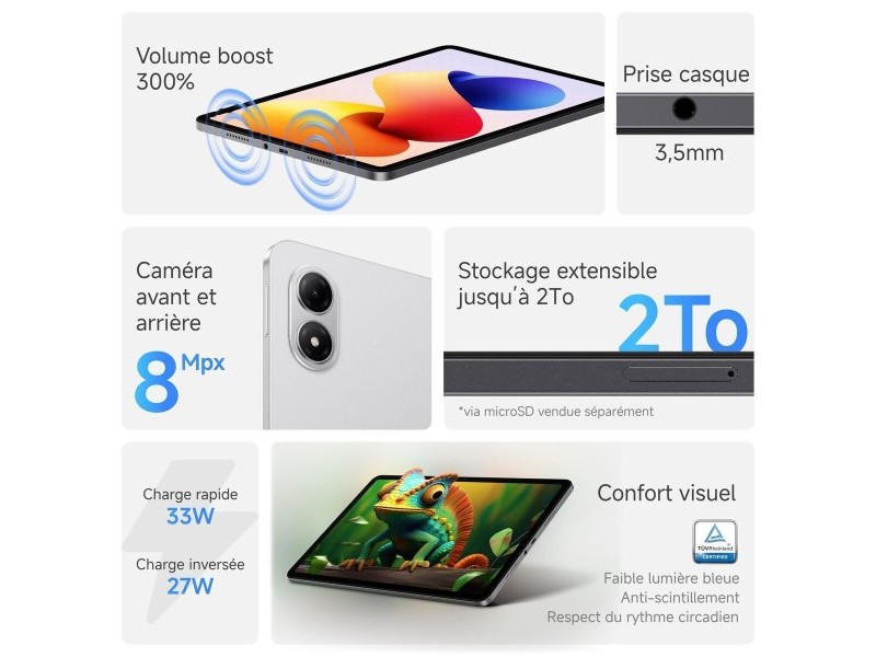 Таблет Xiaomi VHU6140EU Octa Core 6 GB RAM 128 GB Сив Таблет Xiaomi VHU6140EU Octa Core 6 GB RAM 128 GB Сив