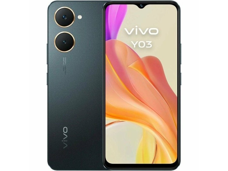 Смартфони Vivo Y03 Octa Core 4 GB RAM 128 GB Черен
