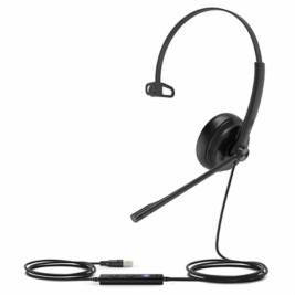 Слушалки с микрофон Yealink YEA_UH34-MONO-T Черен