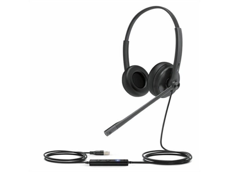 Слушалки с микрофон Yealink YEA_UH34LIT-D-T Черен Слушалки с микрофон Yealink YEA_UH34LIT-D-T Черен