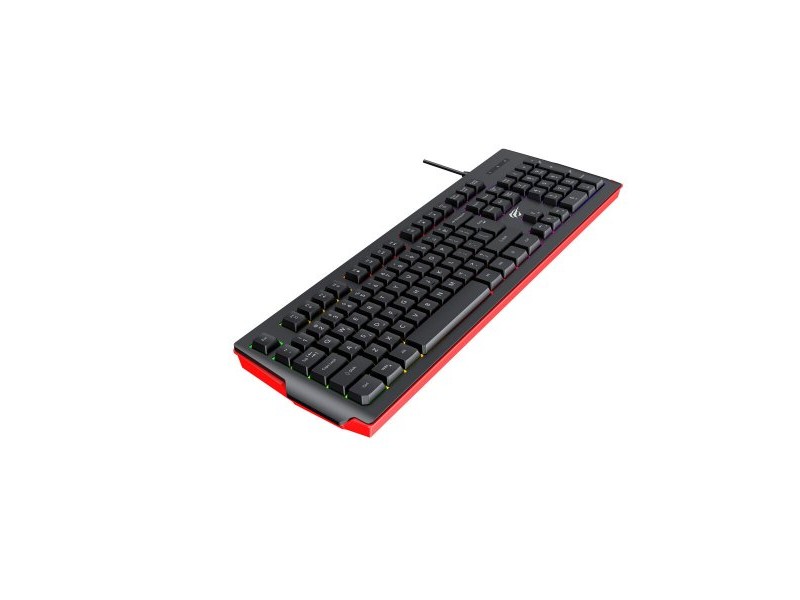 Клавиатура Havit KB866Lbr Черен Червен QWERTY