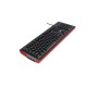 Клавиатура Havit KB866Lbr Черен Червен QWERTY