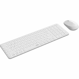 Клавиатура с мишка Rapoo 9310M Бял AZERTY