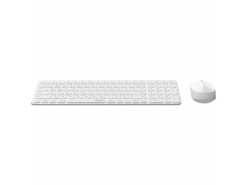 Клавиатура с мишка Rapoo 9310M Бял AZERTY