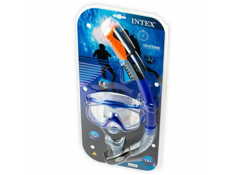 Очила за Гмуркане с Детски Шнорхел Intex Aqua Pro Swim Очила за Гмуркане с Детски Шнорхел Intex Aqua Pro Swim