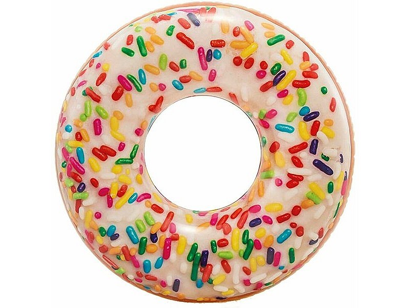 Надуваема гума пояс Intex Donut Бял 99 x 25 cm