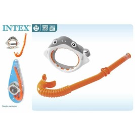 Очила за Гмуркане с Детски Шнорхел Intex Акула