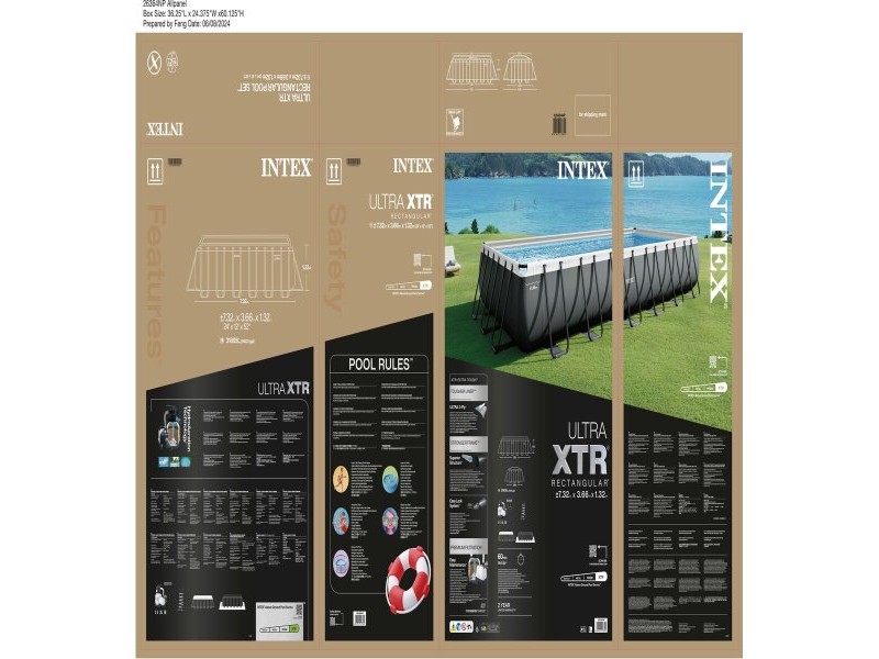 Басейн Подвижен Intex 732 x 132 x 366 cm