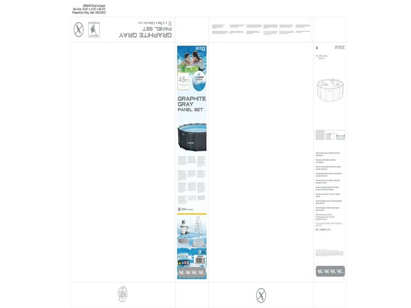 Кръгъл басейн със система за Пречистване Intex 478 x 124 cm 16.500 l Кръгъл