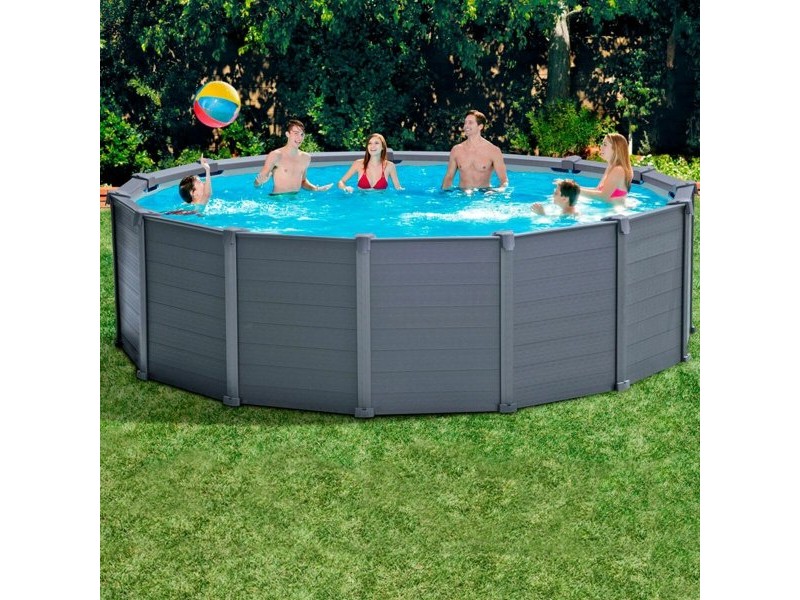 Кръгъл басейн със система за Пречистване Intex 478 x 124 cm 16.500 l Кръгъл