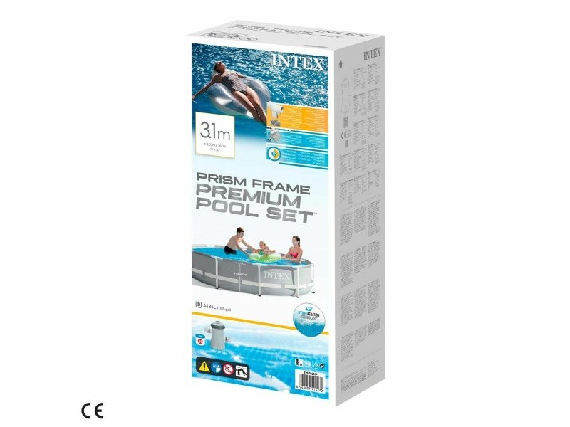 Басейн Подвижен Intex Prism Frame 305 x 76 cm 4485 L Кръгъл
