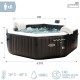 Надуваем СПА Intex 218 x 71 x 218 cm 1098 L
