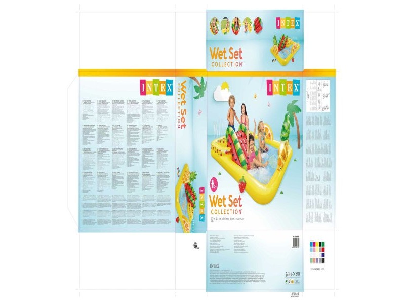 Детски басейн Intex 57158NP Плодове 244 x 191 x 91 cm Игрище
