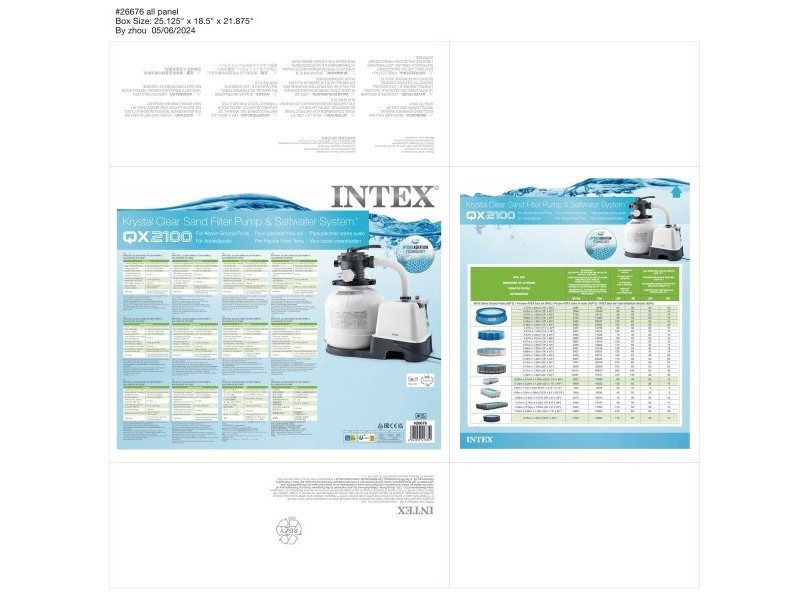 Растения за обработка на плувен басейн Intex Filter Pump 32000 L