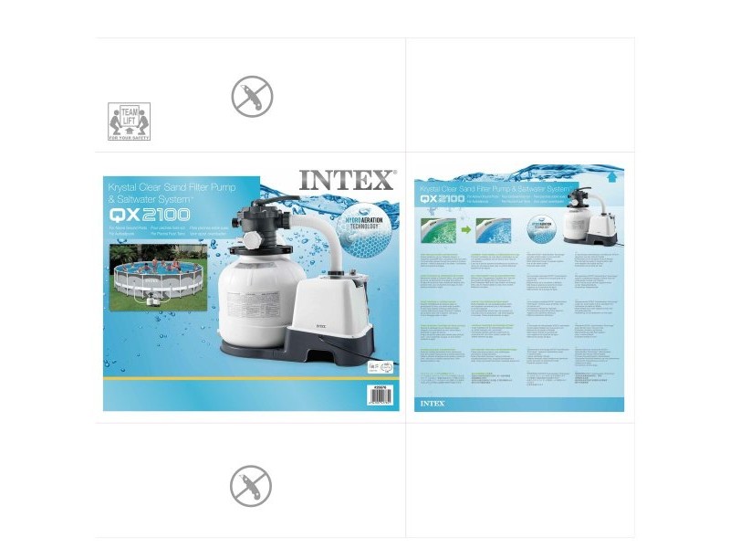 Растения за обработка на плувен басейн Intex Filter Pump 32000 L