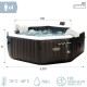 Надуваем СПА Intex 201 x 71 x 201 cm 795 L