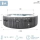 Надуваем СПА Intex Purespa Greywood Deluxe 28440EX 220-240 V 4 места 1741 l/h