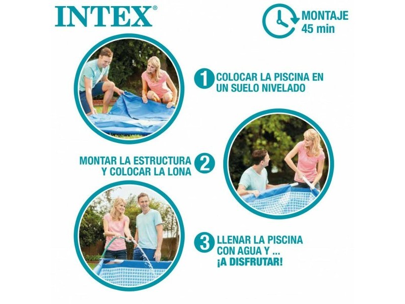 Басейн Подвижен Intex 8.418 l Квадратен 400 x 200 x 122 cm