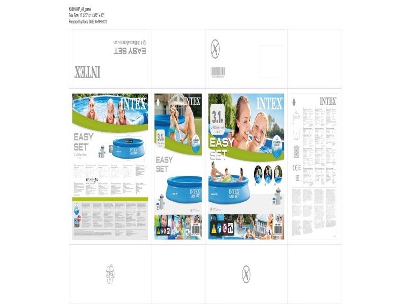 Надуваем Басейн Intex 28118NP 3077 L 305 x 61 x 305 cm Надуваем Басейн Intex 28118NP 3077 L 305 x 61 x 305 cm