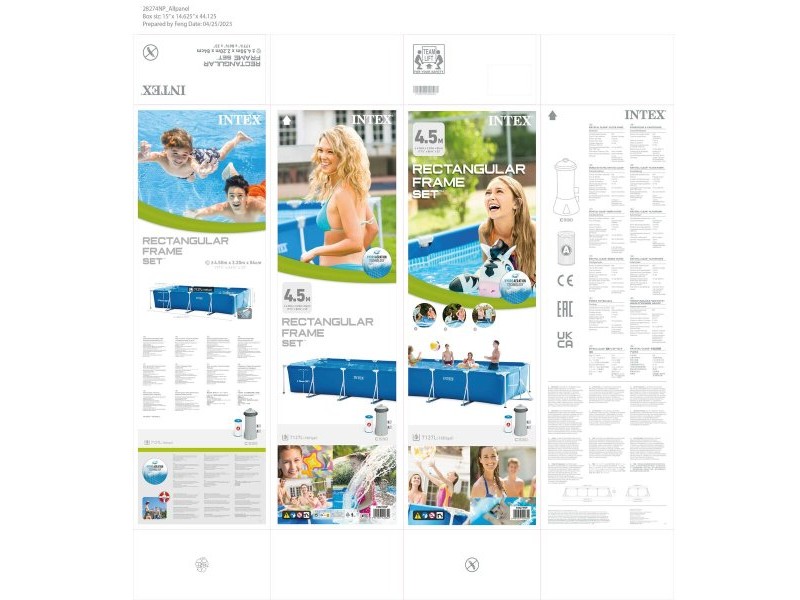 Басейн Подвижен Intex 28274NP 450 x 84 x 220 cm