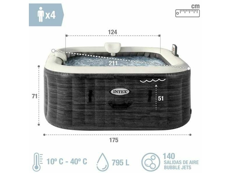Надуваем СПА Intex 795 L