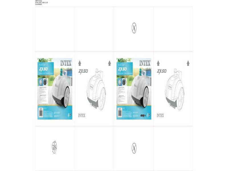 Автоматични почистващи средства за басейни Intex Zx50 56,5 x 40 x 33 cm